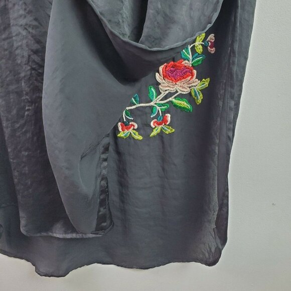 Zara Woman Embroidered Button-up Tunic- Sz S - Picture 7 of 9
